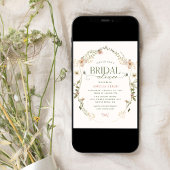 Invitation Whimsal Fairytale Garden & Bows Fête des mariées