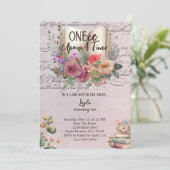 Invitation Whimsal Fairytale Story Book First Birthday (Debout devant)