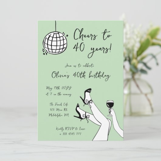 Invitation Whimsday Birthday Party (Debout devant)