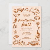 Invitation Whimsgiving Friendsgiving Dîner sur mesure (Devant)