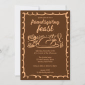 Invitation Whimsgiving Friendsgiving Dîner sur mesure (Devant)