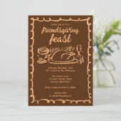 Invitation Whimsgiving Friendsgiving Dîner sur mesure (Debout devant)