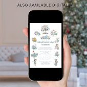 Invitation Whimsical 12 Jours de Noël Chant Blanc