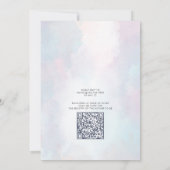 Invitation Whimsical A Little Log Baby shower arc-en-ciel (Dos)