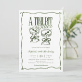 Invitation Whimsical A Tini Bit Ancien Martini Olive (Debout devant)