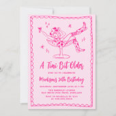 Invitation Whimsical A Tini Bit Ancienne Fête D'Anniversaire  (Devant)