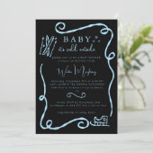 Invitation Whimsical Baby It's Cold Outside Baby shower (Debout devant)