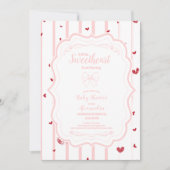 Invitation Whimsical Baby shower de la Saint-Valentin (Devant)