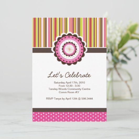 Invitation Whimsical Birthday Party (Debout devant)