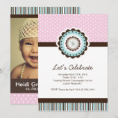 Invitation Whimsical Birthday Party (Devant / Derrière)