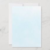 Invitation Whimsical Blue Rainbow Teddy Bear Baby shower (Dos)