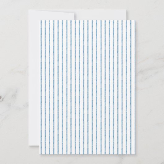 Invitation Whimsical Blue White Watercolor Stripe Wedding (Dos)