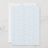 Invitation Whimsical Blue White Watercolor Stripe Wedding (Dos)
