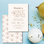 Invitation Whimsical Boho Baby Butterfly Retro 1er anniversai