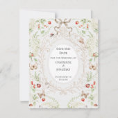 Invitation Whimsical Botanical Garden Save the Date | (Devant)