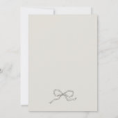 Invitation Whimsical Bow Baby in Bloom Fleur sauvage Baby sho (Dos)