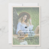 Invitation Whimsical Bow Photo Graduation Party (Dos)