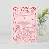 Invitation Whimsical Bridal Shower (Debout devant)