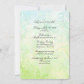 Invitation Whimsical Bride Mariage Arch Blue Green (Dos)