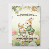 Invitation - Whimsical Bunny Easter Brunch & Egg Hunt Invitat (Devant)