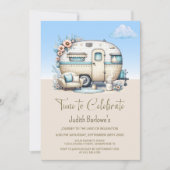 Invitation Whimsical Caravan Retirement Party (Devant)