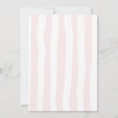 Invitation Whimsical Champagne Tower Bow Pink Striday (Dos)