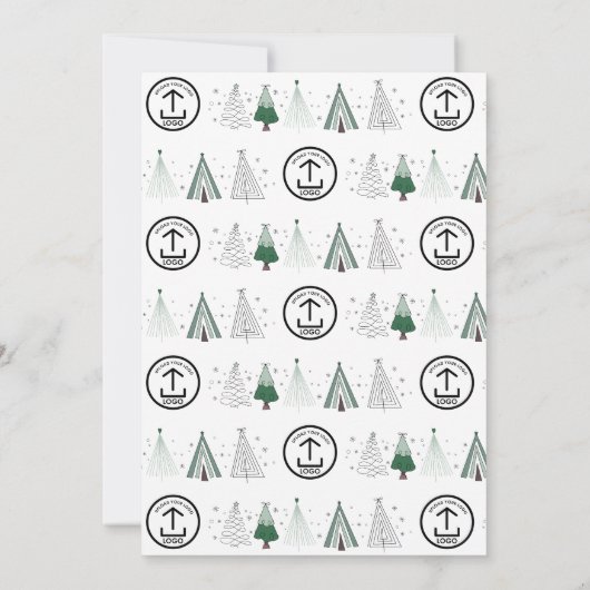 Invitation Whimsical Company Christmas Party Business Logo (Dos)