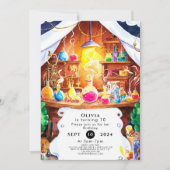 Invitation Whimsical Custom Kids' Scientifique Anniversaire (Devant)