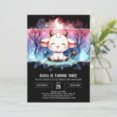 Invitation Whimsical Custom Vache Anniversaire (Debout devant)