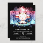 Invitation Whimsical Custom Vache Anniversaire (Devant / Derrière)