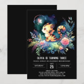 Invitation Whimsical Digital Tiger Anniversaire (Devant / Derrière)