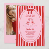 Invitation Whimsical Doodle Cheers to Love Bridal Shower (Devant / Derrière)