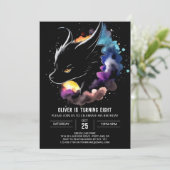 Invitation Whimsical Dragon Magique Anniversaire (Debout devant)