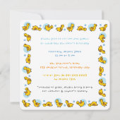 Invitation Whimsical Ducks Photo Boys Joint Birthday Party (Dos)