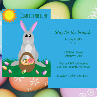 Invitation Whimsical Easter Brunch 