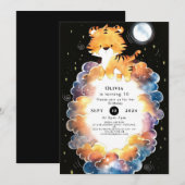 Invitation Whimsical Editable Tiger Anniversaire (Devant / Derrière)