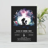 Invitation Whimsical Elegant Chat Anniversaire (Debout devant)