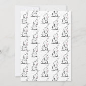 Invitation Whimsical Elephant First Birthday (Dos)