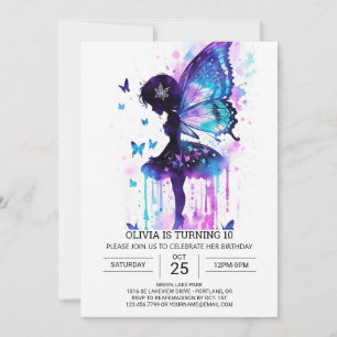 Invitation Whimsical Fairy Birthday Wonderland