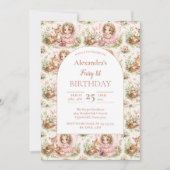 Invitation Whimsical Fairy First Birthday (Devant)
