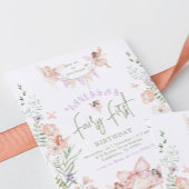 Invitation Whimsical Fairy First Birthday Enchanted forest