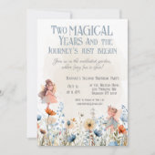 Invitation Whimsical Fairy Garden Magie Deuxième anniversaire (Devant)