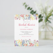 Invitation Whimsical Floral (Debout devant)