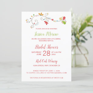 Invitation Whimsical Floral