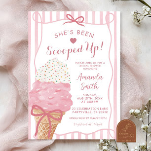 Invitation Whimsical Fun Bow Elle a été scooped nuptiale douc