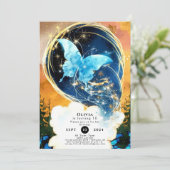 Invitation Whimsical Fun Butterfly Anniversaire (Debout devant)
