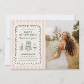 Invitation  Whimsical Funky Quirky 30th Birthday Party Photo (Devant)