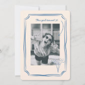 Invitation Whimsical Funky Quirky Dessin 30 e anniversaire (Dos)