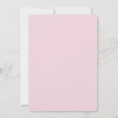 Invitation Whimsical, gâteau d'anniversaire, Bow rose & Strip (Dos)