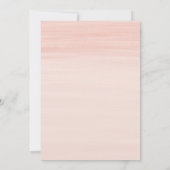 Invitation Whimsical Gold Blush rose Floral Baby shower fille (Dos)